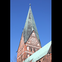 Lüneburg, St. Johannis (Hauptorgel), Turm von Süden