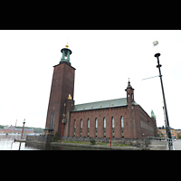 Stockholm, Stadshus (City Hall), Ansicht von Nordosten
