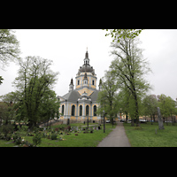 Stockholm, Katarina kyrka, Ansicht von Südosten über den Friedhof