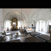 Stockholm, Katarina Kyrka, Blick von der Orgelempore in die Kirche