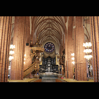 Stockholm, Domkyrka (S:t Nicolai kyrka, Storkyrkan), Hauptschiff in Richtung Chor
