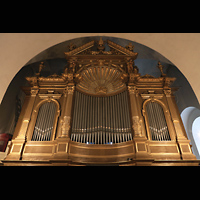Stockholm, Deutsche St. Gertruds-Kirche, Juno-Orgelprospekt perspektivisch