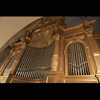 Stockholm, Deutsche St. Gertruds-Kirche (Düben-Orgel), Juno-Orgelprospekt seitlich
