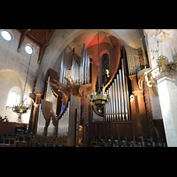 Stockholm, Engelbrektskyrkan, Blick von der Kanzel zur Orgel