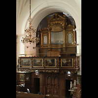 Stockholm, Deutsche St. Gertruds-Kirche, Blick von der Kanzel zur Juno-Orgel