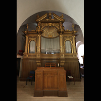 Stockholm, Deutsche St. Gertruds-Kirche, Juno-Orgel mit Spieltisch