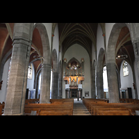 Viersen, St. Remigius (Chororgel), Hauptschiff in Richtung Orgel
