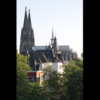 Kln (Cologne), Dom St. Peter und Maria, Ansicht vom Heumarkt