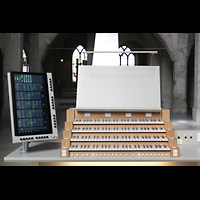 Kln, Jesuitenkirche / Kunst-Station St. Peter, Spieltisch mit eingeschaltetem Touchscreen