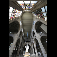 Kln, Jesuitenkirche / Kunst-Station St. Peter, Blick vom Spieltisch im Chorraum an die Decke