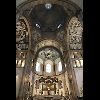 Köln, Basilika St. Aposteln (Chororgel), Vierung und Chorraum