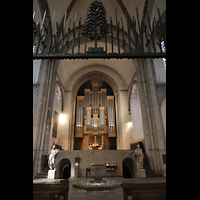 Köln, Basilika St. Aposteln (Chororgel), Hinterer Kirchenraum mit Hauptorgel