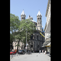 Köln, Basilika St. Aposteln (Chororgel), Ansicht von Osten vom Neumarkt