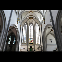 Köln, Antoniter Citykirche (ev.), Innenraum in richtung Chor