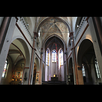 Köln (Cologne), St. Maria in Lyskirchen, Innenraum in Richtung Chor