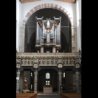 Köln, Basilika St. Maria im Kapitol, Orgel auf dem Renaissance-Lettner, Westseite