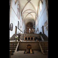 Köln, Basilika St. Gereon (Kryptaorgel), Aufgang vom Dekagon in den Hochchor