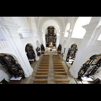 Passau, Stadtpfarrkirche St. Paul, Blick von der Orgelempore in die Kirche