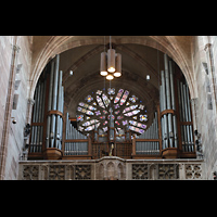 Nürnberg (Nuremberg), St. Lorenz (Truhenorgel), Orgelempore