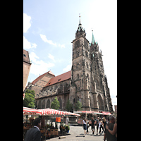 Nürnberg (Nuremberg), St. Lorenz (Truhenorgel), Ansicht von Nordwesten