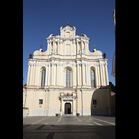 Vilnius, Šv. Jonu Bažnycia (St. Johannes) - Hauptorgel, Westfassade