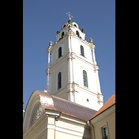 Vilnius, Šv. Jonu Bažnycia (St. Johannes) - Hauptorgel, Turm