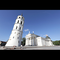 Vilnius, Arkikatedra (Kathedrale), Ansicht von Sdwesten vom Kathedralsplatz