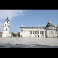 Vilnius, Arkikatedra (Kathedrale), Ansicht von Sden