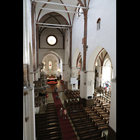 Riga, Mariendom, Blick von der Orgelempore in den Dom