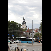 Tallinn (Reval), Niguliste kirik (St. Nikolai - jetzt Museum), Blick von Osten auf den Turm - im Hintergrund die russisch-orthodoxe Alexander-Newski-Kathedrale