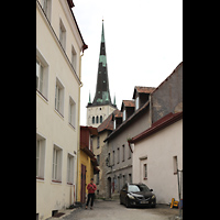 Tallinn (Reval), Oleviste Kirik (Olai-Kirche), Blick vom Laboratooriumi auf den Turm