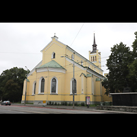 Tallinn (Reval), Jaani kirik (St. Johannis), Ansicht von Nordosten vom Pärnu mnt.