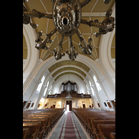 Tallinn (Reval), Kaarli kirik (Karlskirche), Blick zur Decke und zur Orgel