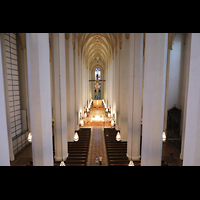 München, Liebfrauendom, Blick von der Orgelempore in den Dom