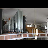 München, St. Matthäus (ev.), Blick vom Fernwerk zur Orgel