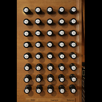 Lbeck, St. Jakobi (Groe Orgel), Linke Registerstaffel der groen Orgel