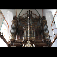 Lbeck, St. Jakobi (Kleine Orgel), Groe Orgel perspektivisch