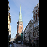 Lbeck, St. Jakobi (Groe Orgel), Ansicht von Sden von der Breiten Strae