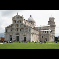 Pisa, Duomo di Santa Maria Assunta (Hauptorgel), Dom, Frontansicht und schiefer Turm