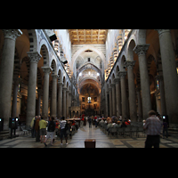 Pisa, Duomo di Santa Maria Assunta (Hauptorgel), Innenraum / Hauptschiff in Richtung Chor