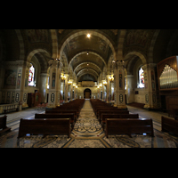Torino (Turin), Santa Rita, Innenraum / Hauptschiff in Richtung alter Orgel