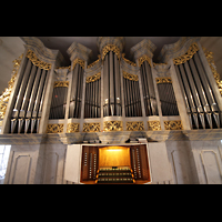 Saarlouis - Lisdorf, St. Crispinus und Crispinianus, Orgel mit Spieltisch