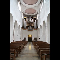 Augsburg, St. Moritz (Hauptorgel), Hauptschiff / Innenraum in Richtung Orgel