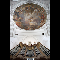 Murnau, St. Nikolaus, Orgel und Deckengemälde