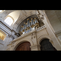 Paris, Saint-Louis des Invalides (Cathédrale aus Armes), Orgelempore perspektivisch