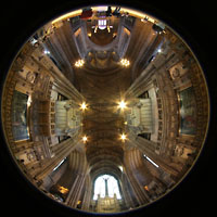 Liverpool, Anglican Cathedral - Lady Chapel, Blick in die Kuppel
