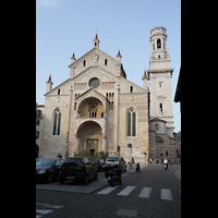 Verona, Cattedrale S. Maria Assunta (Chororgel), Fassade und Turm
