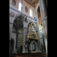 Napoli (Neapel), Cattedrale di S. Maria Assunta, Hauptorgel, linker Teil (Epistelseite)