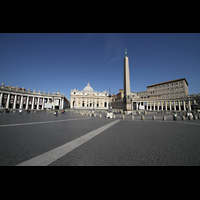 Roma (Rom), Basilica S. Pietro (Petersdom), Petersplatz mit Obelisk