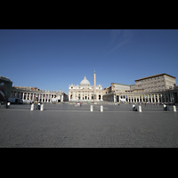 Roma (Rom), Basilica S. Pietro (Petersdom), Petersplatz Gesamtansicht